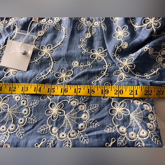 Hayden Navy Eyelet Lace Puff Sleeve Dress NWT 1XL - Picture 10 of 14